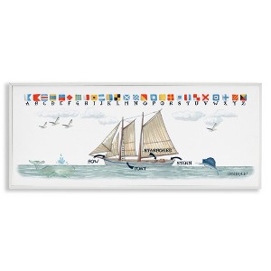 Stupell Industries Nautical Sailing Flags Educational, 24" x 10" - 1 of 4