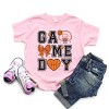 The Juniper Shop Basketball Game Day Coquette Toddler Short Sleeve Tee - 3 of 4