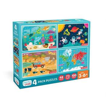 4 Pack of Tray Puzzles - 12 and 24 Pieces