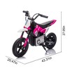 24V 200W Kids Ride On Motocross Motorcycle, Adjustable speed Electric Dirt Bike Toy with LED, Bluetooth, Music, Horn, Gift for Boys Girls - 3 of 4