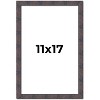 PosterPalooza | Slim Profile Brown Picture Frame - UV Acrylic, Foam Board Backing, Hanging Hardware - 2 of 4