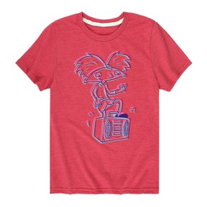 Boys' - Hey Arnold! - 3D Arnold Short Sleeve Graphic T-Shirt - 1 of 4