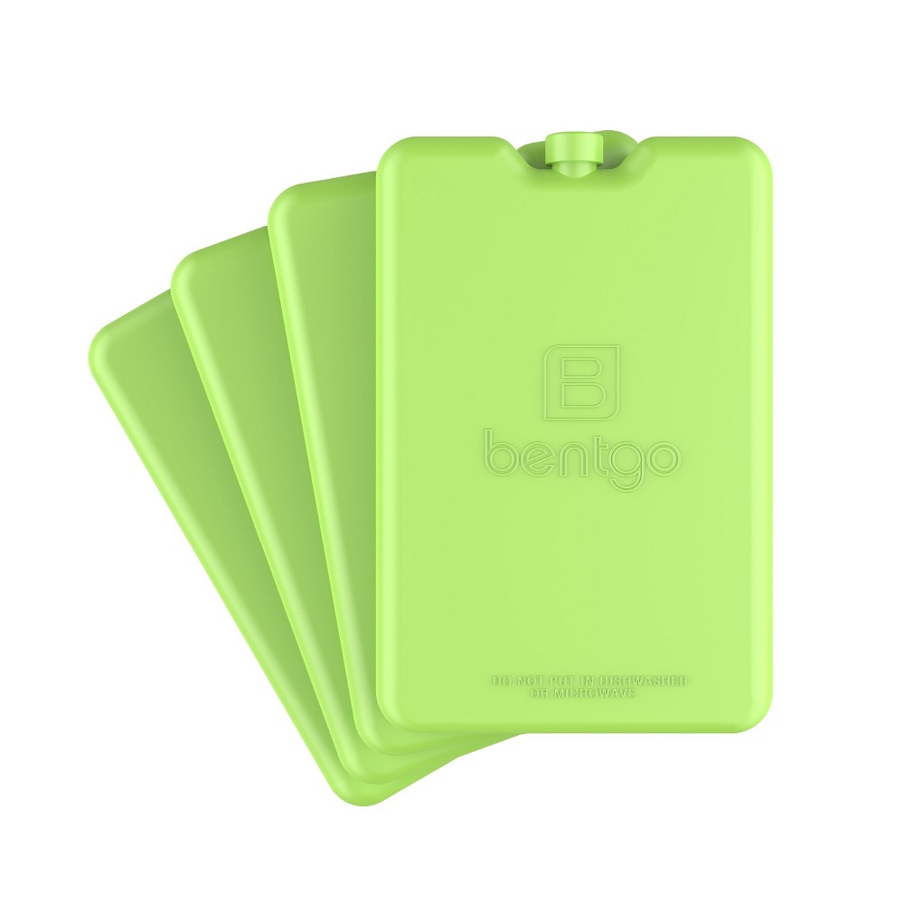 Bentgo Ice Lunch Chillers Ultra-Thin Ice Packs for Lunch Bags, Lunch Boxes & Coolers 4pk - Green