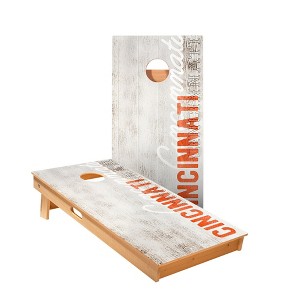 Skips Garage Cincinnati Vintage Gameday Cornhole Boards - ACA Star Series - 1 of 1