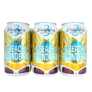 3 Daughters St. Pete Beach Blonde Ale Beer - 6pk /12oz Cans - 1 of 4