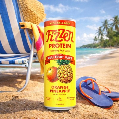 Fizzen Orange Pineapple Protein Sparkling Fruit Juice - 12 fl oz