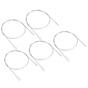 Unique Bargains Stainless Steel Light Outdoor Travel Luggage Safety Locking Cables 0.16" ID Eyelets - 1 of 4