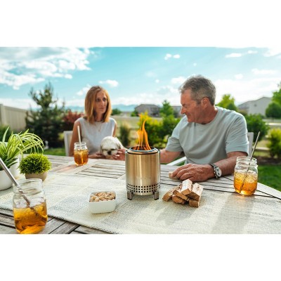 Stainless Steel Compact Smokeless Tabletop Fire Pit