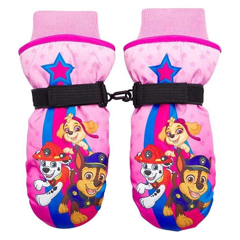 Paw Patrol Superhero Girls Winter Insulated Snow Ski Mittens or Gloves– Ages 2-7, 1 of 5