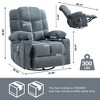 Racxily Massage Rocker Recliner Chairs with 2 Cup Holders, USB Charge Port Soft Features a Manual Massage and Heat - 3 of 4