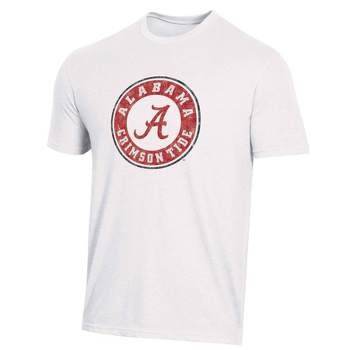 NCAA Alabama Crimson Tide Men's White Biblend T-Shirt
