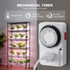 VEVOR Plant Stand with Grow Light, 6-Tier Large Tall Plant Shelf with 150W Full Spectrum Grow Light, Indoor Plant Light with Timer and Wheel, Black - 4 of 4