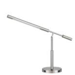 27" Integrated Metal Desk Lamp with USB Ports (Includes LED Light Bulb) Brushed Steel - Cal Lighting