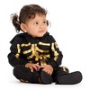 Tipsy Elves Kids Halloween Skeleton Costume - Comfy Easy Baby And Toddler Jumpsuit - Front and Back Print with Zip Up Mask - 3 of 4
