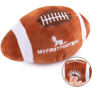 Plush Creations Baby Football Rattle, Ages 0-36 Months - 1 of 4