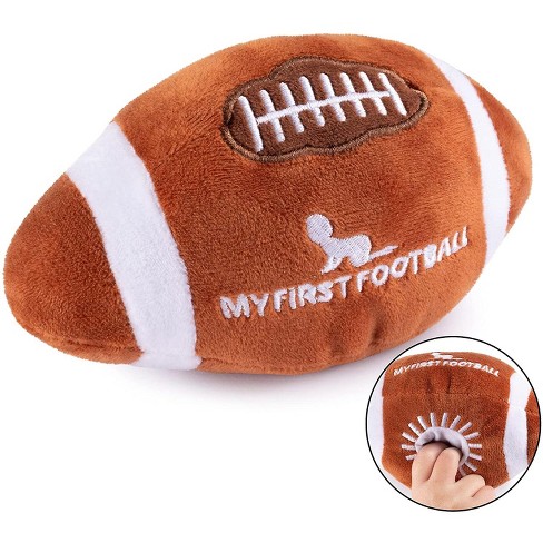 Football Plush Fluffy Plush Football Toys Soft Stuffed Football Plush  Durable Sports Football Shaped Plush Toy Gift for Kids Boy Child Baby Room