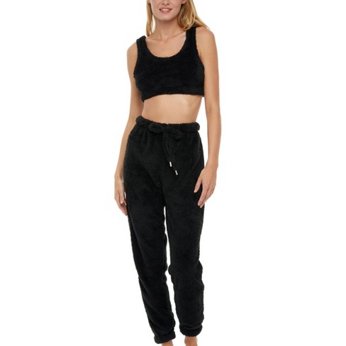 Cropped T-Shirt and Joggers Pyjama Set