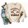 Simply Sage Market Women's Graphic Sweatshirt Christmas Vibes Checkered - 3 of 4