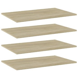vidaXL Bookshelf Boards 4 pcs Sonoma Oak 31.5 in.x19.7 in.x0.6 in. Engineered Wood - 1 of 4