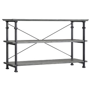 Ronay Rustic Industrial Console - Weathered Gray - Inspire Q