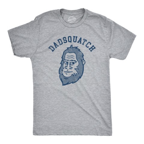 Мужские футболки Crazy Dog T-Shirts, Inc. Mens Dadsquatch T Shirt Funny Fathers Day Gift Sasquatch Bigfoot Joke Tee for Guys - Crazy Dog Men's T Shirt Gift for Dad Light Grey XL