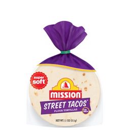 Mission Street Taco Size Super Soft Flour Tortillas - 11oz/12ct