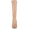 Allegra K Women's Chunky Heel Round Toe Platform Knee High Boots - 2 of 4