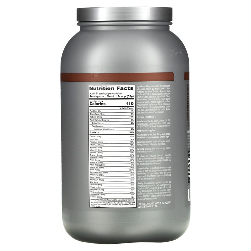 Isopure Low Carb Protein Powder, 2 of 3