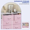 10 Drawer Dresser , Fabric Storage Tower, Organizer Unit for Room, Living Room, Hallway, Closets ,Sturdy Steel Frame, Wooden Top - 2 of 4