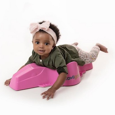 Crawligator - Pink Green Tummy Time Mobility Toy for Infants 4-12 Months