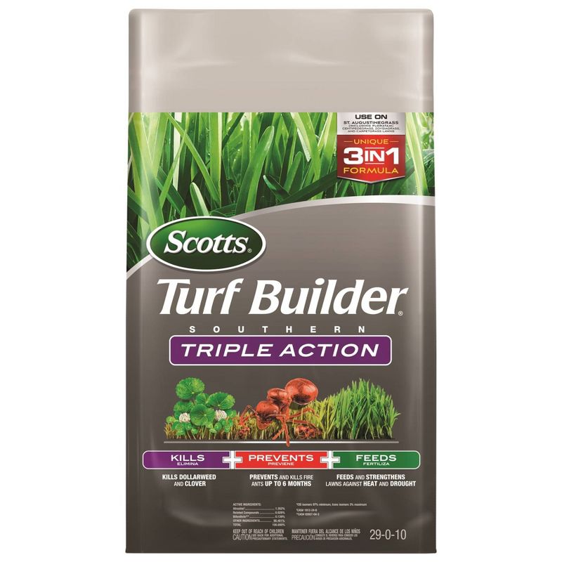 Scotts 13.42lb Turf Builder Southern Triple Action 3-in-1 Fertilizer - 4,000 sq.ft., 1 of 3