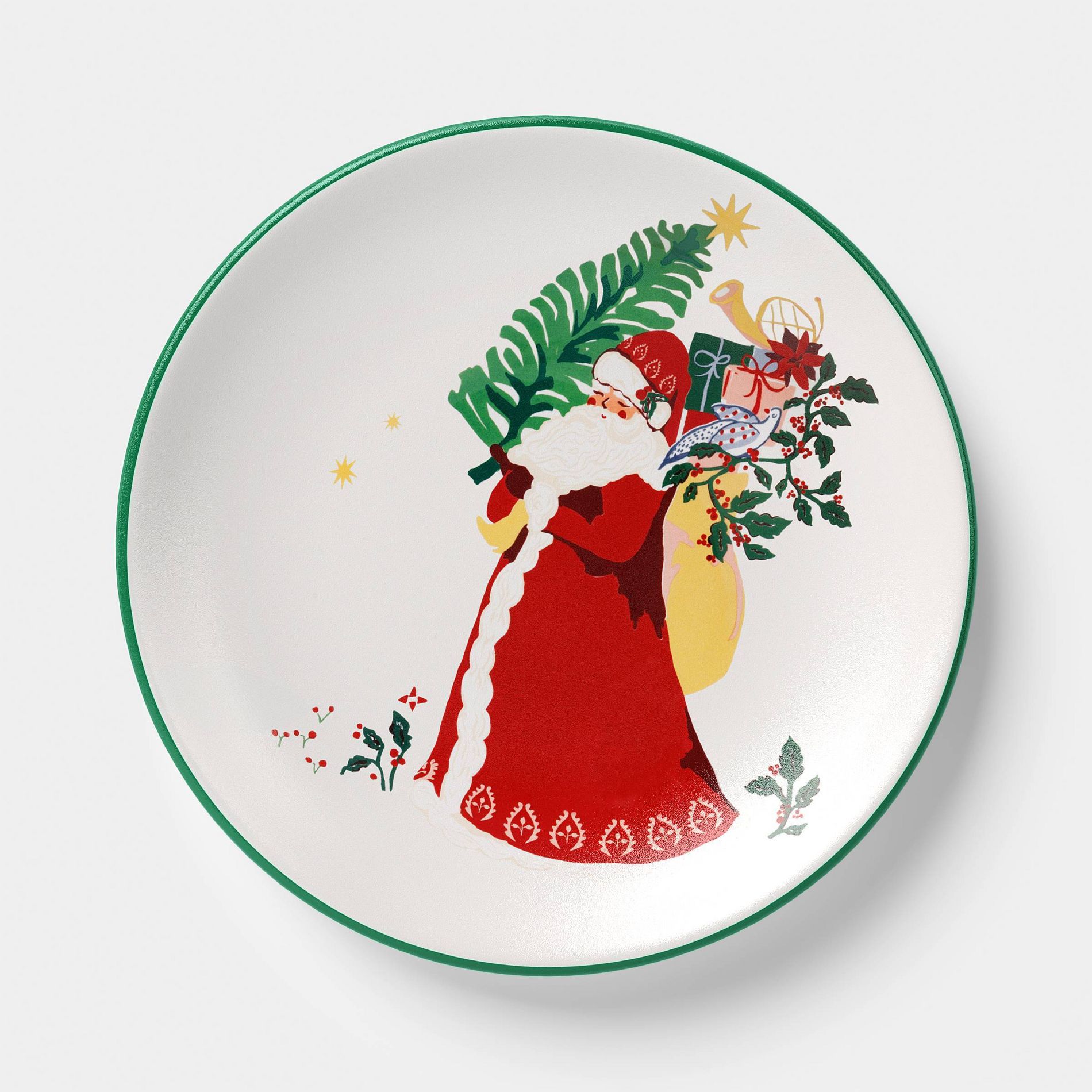 6" Stoneware Santa Appetizer Plate - Threshold™