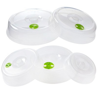 The Lakeside Collection Set of 5 Microwave Plate and Bowl Covers