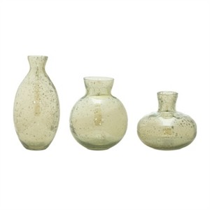 Vase (Set of 3) 4"H, 5.5"H, 7.75"H Glass - 1 of 4