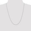 Black Bow Jewelry 0.9mm 14k White Gold Classic Cable Chain Necklace - 2 of 4