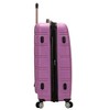 Rockland Melbourne Hardside Expandable Luggage with Spinner Wheels Pink Checked Large 28" - 3 of 4