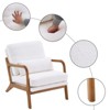 Karl Home Mid Century Solid Wood Accent Chair Upholstered Armchair with an Extra Pillow - 2 of 4