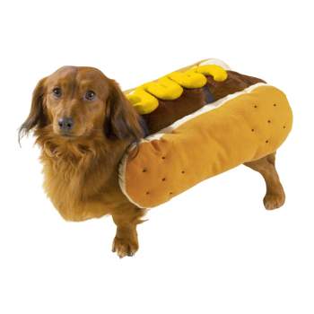 Casual Canine Hot Diggity Dog with Mustard Costume for Dogs