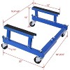A 1500-pound Car Engine Bracket Trolley with Adjustable Width and Height, Compatible with 4×360° Rotating Wheels, and Equipped with Rubber Pads - 2 of 4