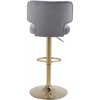 Swivel Bar Stools Set of 2,Modern Counter Height Bar Stools with Back and Golden Footrest,Adjustable Swivel Counter Stool - 4 of 4
