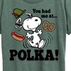 Women's - Peanuts - You Had Me At Polka Short Sleeve Graphic T-Shirt - 2 of 4