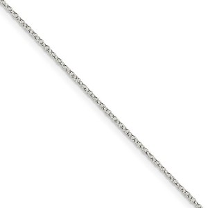 Black Bow Jewelry 1.1mm, Sterling Silver Solid Cable Chain Necklace - 1 of 4