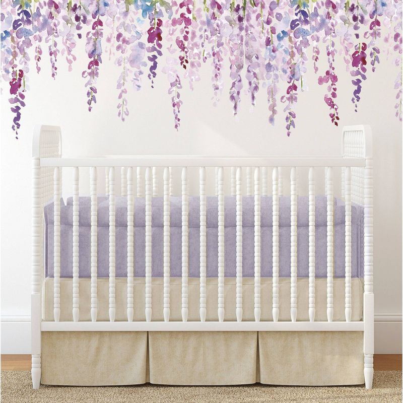 Wisteria Peel and Stick Giant Wall Decal Purple - RoomMates, 1 of 6