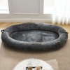 Giant Extra Large Memory Foam Human Size Pet Bed with Storage Pocket Cover Portable Handle Non-Slip Bottom - 2 of 4