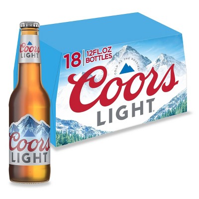 Coors Light Beer - 18pk/12 fl oz Bottles