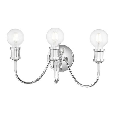 Livex Lighting Lansdale 3 - Light Vanity in  Polished Chrome