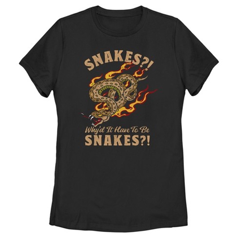 Women's Raiders Of The Lost Ark Snakes Why'd It Have To Be Snakes T-shirt :  Target