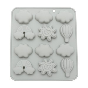 Unique Bargains Chocolate Mould 12-Cavity Sky Theme Candy Mould Hand Wash 6.5"x5.87"x0.63" 1 Pc - 1 of 4