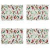 Saro Lifestyle Christmas Stockings Table Mats (Set of 4) - 3 of 4