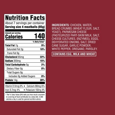 All Natural Italian-Style Chicken Meatballs - Frozen - 20oz - Good & Gather™